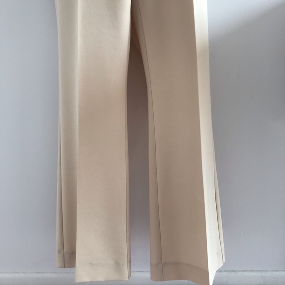 San Francisco High Waisted Cream Pleated Straight Leg Pants - Picture 11 of 16